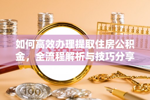 华池如何高效办理提取住房公积金，全流程解析与技巧分享