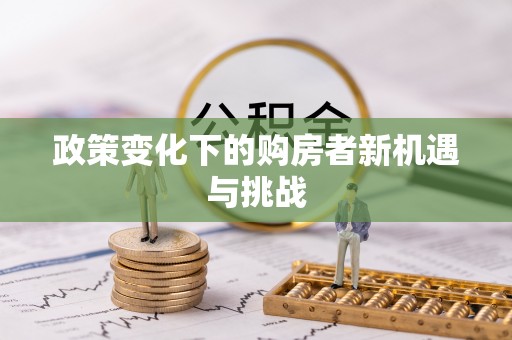 华池政策变化下的购房者新机遇与挑战
