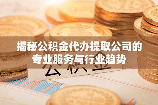 华池揭秘公积金代办提取公司的专业服务与行业趋势