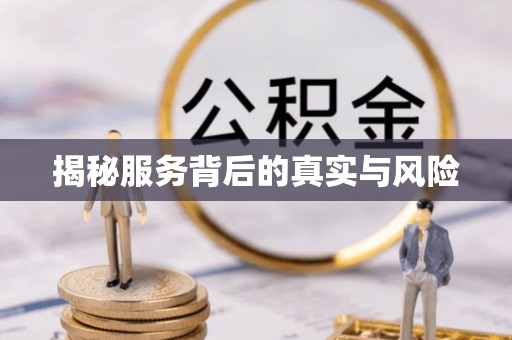 华池揭秘服务背后的真实与风险