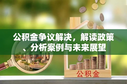 华池公积金争议解决，解读政策、分析案例与未来展望