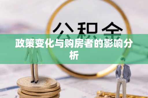 华池政策变化与购房者的影响分析